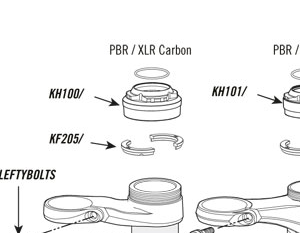 KH100 KIT,COLLAR,UPPER,XLR/PBR,CRB,BLK - 5386
