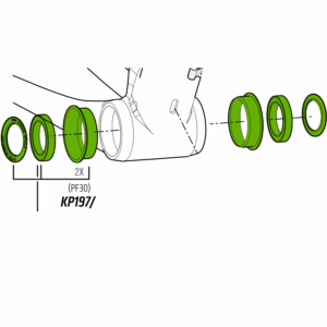 KP197/SRM KIT DE COJINETES DE PEDALIER - 2615