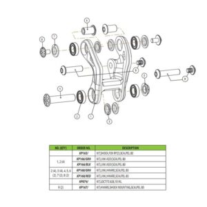 KP168 KIT TORNILLOS DE BASCULANTE SCALPEL 2011/2013 - 2268