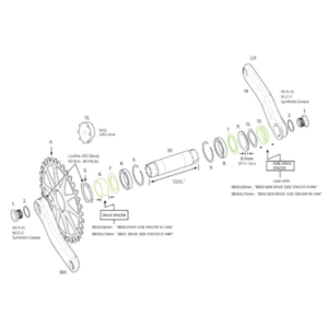 KP484 HOLLOWGRAM MOUNTAIN SPACERS - 643